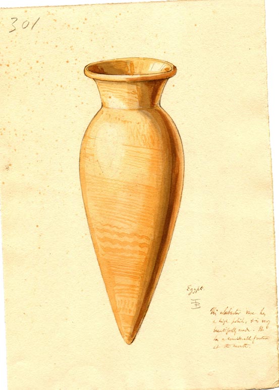 301 alabaster vase from Egypt